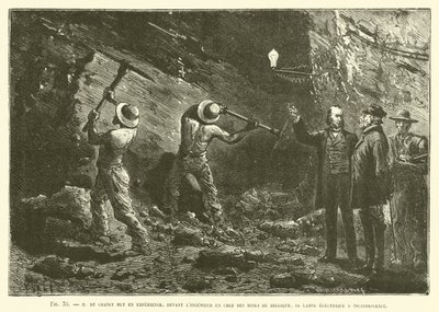 M. De Changy Demonstrates an Experiment to the Chief Engineer of Belgian Mines by French School